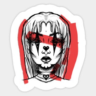Clown girl Sticker